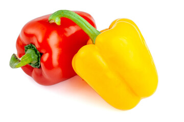 Peppers isolated on white background. High quality photo