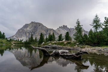 Fototapeta na wymiar Dolomites Lago di Limides