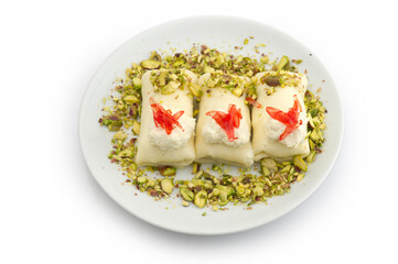 Arabic sweets with cheese 