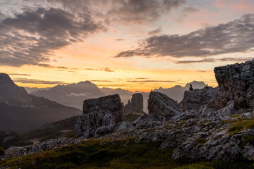 Fototapeta na wymiar Dolomites Cinque Torri