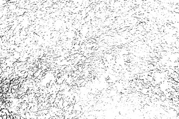 Grunge pattern. Abstract black and white distress texture. Background or overlay effect. Spotted design for vintage wallpaper. Faded grainy backdrop. Perforated gradation brush. Rustic dust. Vector