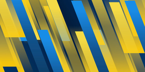 Abstract blue yellow background modern hipster futuristic graphic. Yellow background with stripes. Vector abstract background texture design, bright poster, banner yellow and blue background.