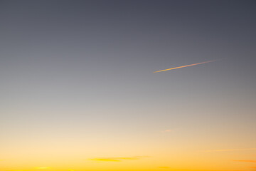 Obraz premium sunset sky without clouds