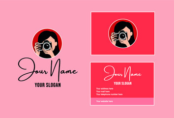 Branding and business card design for a photographer. Vector in EPS format.