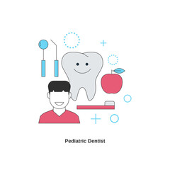 Dental services concept. Pediatric dentist.