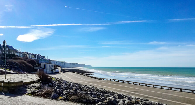 Ault. Front de mer. Somme. Picardie. Hauts-de-France