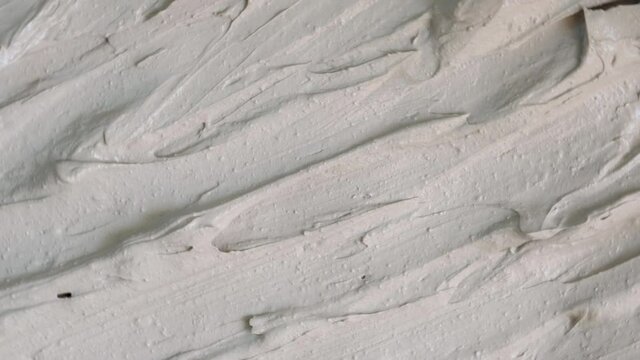 The texture of cosmetics dry colored clay. Selective focus.