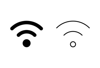 Wifi icon set. signal vector icon. Wireless  icon vector