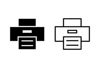 Print icon set. printer icon vector.