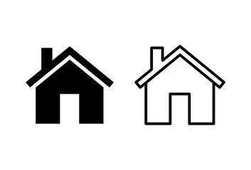 House icon set. Home icon vector