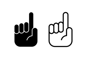 Hand icon set. hand vector icon, palm