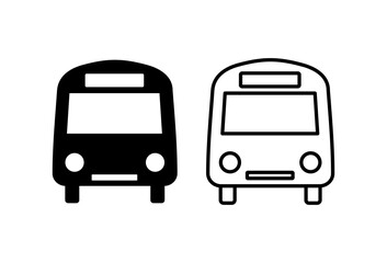 Bus icon set. bus vector icon