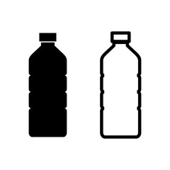 Bottle icon set. bottle vector icon
