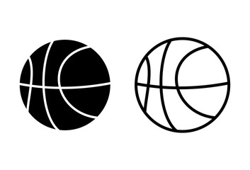 Basketball icon set. Basketball ball icon. Basketball logo vector icon