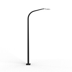 street lamp on white background