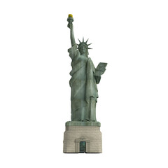 statue of liberty on white background © amipukullima