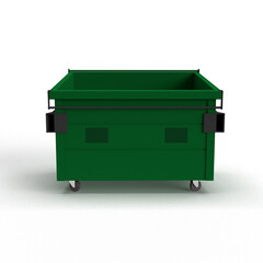 trash can on white background