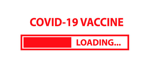 Letter of vaccine loading.
The concept of medicine. Try to install vaccines for prevention, vaccination, cure and cure the world.