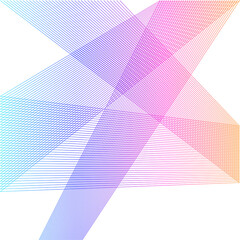 Design element Curved sharp corners wave many lines. Abstract vertical broken stripes on white background isolated. Creative line art. Vector illustration EPS 10. Colors line created using Blend Tool