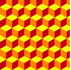 Abstract 3D Hexagonal pattern Background. Stock Vector Illustration