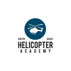 Helicopter training academy logo design