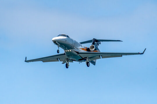 Small plane in flight, Canada