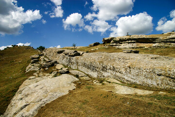 Scenery around Omonxona, known as a mineral spa, near Boysun, Uzbekistan