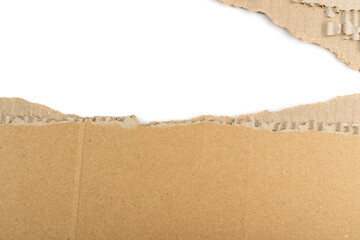 Cardboard, Carton, Ripped Kraft Paper, Wrapping Piece