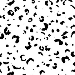 Obraz na płótnie Canvas Abstract modern leopard seamless pattern. Animals trendy background. Black and white decorative vector illustration for print, card, postcard, fabric, textile. Modern ornament of stylized skin