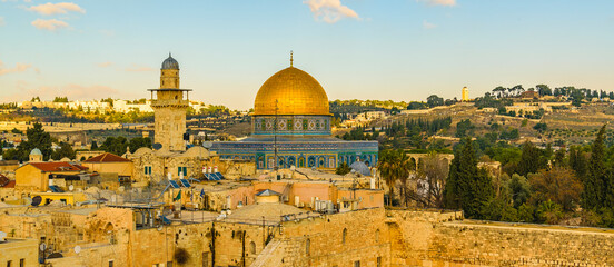Fototapeta premium Temple Mount Aerial View, Jerusalem