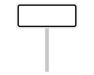 Ortsschild aus Tschechien auf weiss