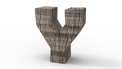 Background wood font Y
