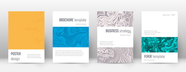 Abstract cover. Excellent design template. Suminagashi marble minimalistic poster. Excellent trendy