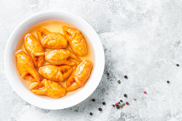 crab claws meat made from surimi crab sticks on the table cooking snack outdoor top view copy space for text food background rustic image pescetarian diet