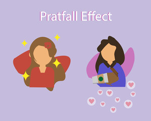 Pratfall effect which shown that the attractiveness is enhanced if she commits a clumsy blunder