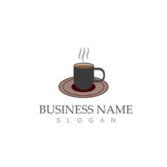 coffee cup logo template vector icon
