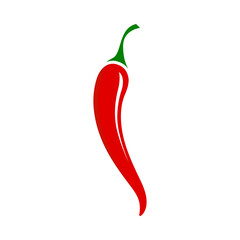 Chili pepper icon isolated on a white background