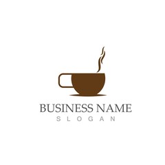 coffee cup logo template vector icon
