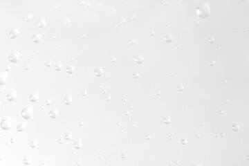 drops of water on a glass