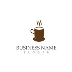 coffee cup logo template vector icon