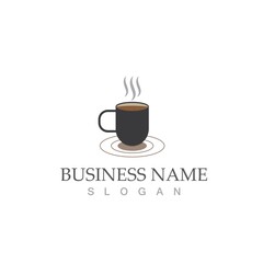 coffee cup logo template vector icon