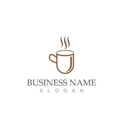 coffee cup logo template vector icon