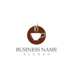 coffee cup logo template vector icon