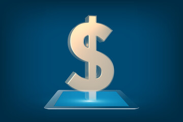 dollar sign on a rope