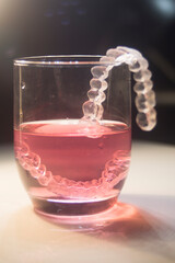 Invisible bracket aligners