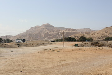 luxor, egypt, desert, landscape, sky, mountain, nature, sand, travel, road, dry, mountains, blue, clouds, land, hill, hills, dune, scenic, africa, african, continent, tourism, horizon, village, rock, 