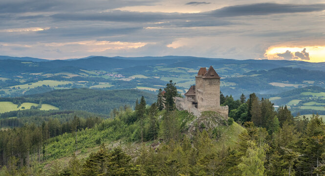 castle in the mountains / Ka&scaron;perk, &Scaron;umava, Czech Republic