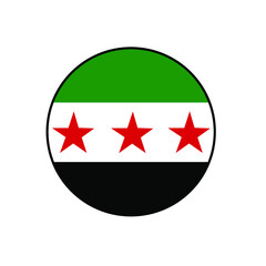 Syrian National Coalition Syrian Interim Government Flag Rectangle Vector