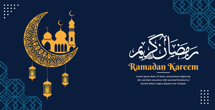 ramadan kareem greeting background template	