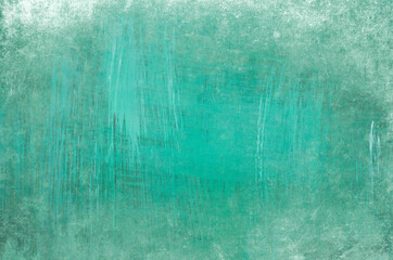 Fototapeta na wymiar Turquoise colored grungy background